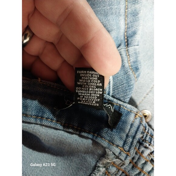 DYLAN RYAN Blue Denim  Sleeveless Crop Top XL - Picture 5 of 5